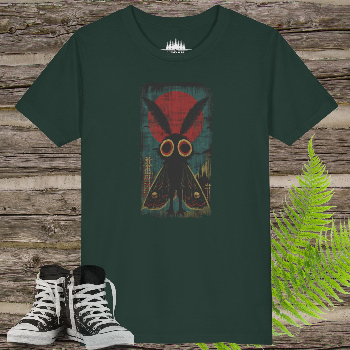 Mothman Vintage Poster Youth T-Shirt | Point Pleasant Legend