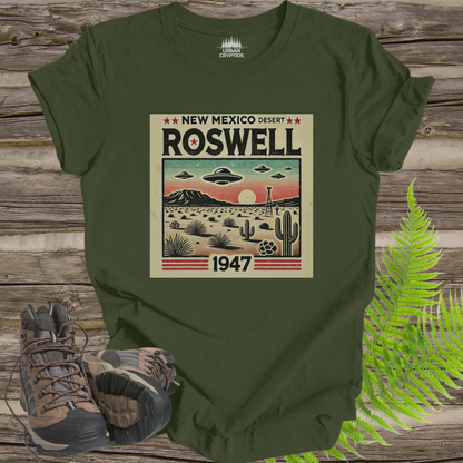 Vintage Roswell New Mexico Shirt | 1947 UFO Crash Graphic Tee | Retro Sci-Fi Unisex