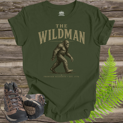 The Wildman | Frontier Accounts Est. 1776 Vintage Bigfoot T-Shirt