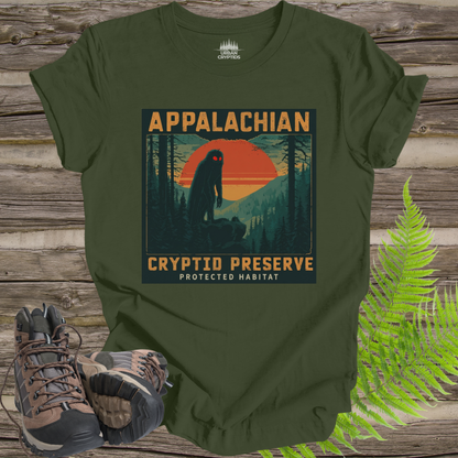 Appalachian Cryptid Preserve Mothman Vintage Outdoor T-Shirt