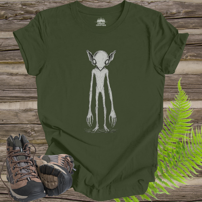 Kelly-Hopkinsville Witness Sketch | 1955 Kentucky Goblin Minimalist T-Shirt