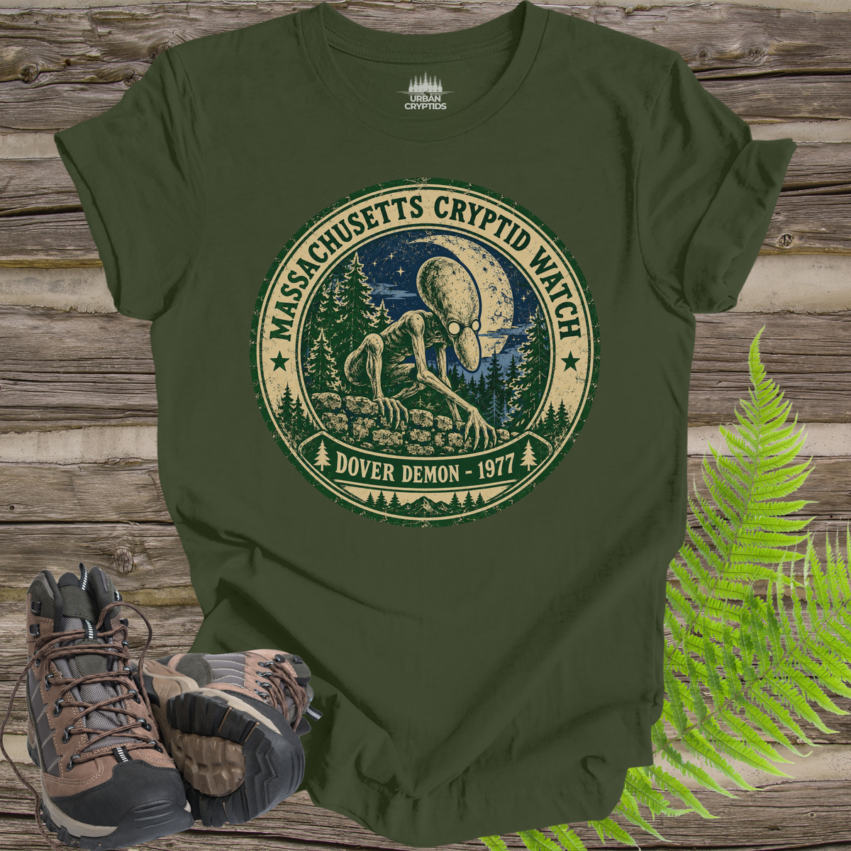 Dover Demon Massachusetts Cryptid Watch Vintage T-Shirt