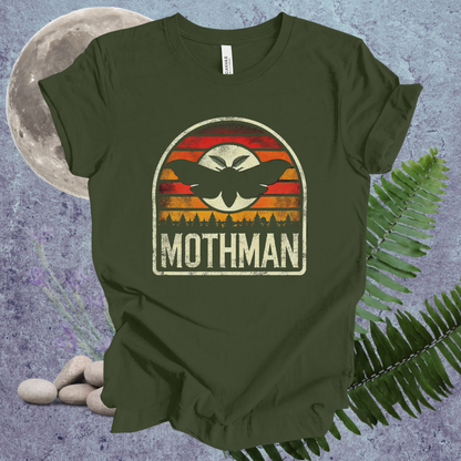 Mothman Tee with Colorful Background