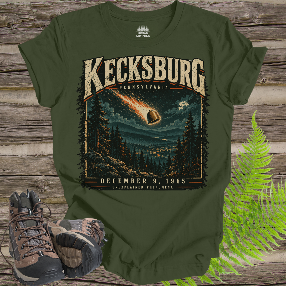 Kecksburg UFO Fireball T-Shirt – Vintage 1965 Pennsylvania Alien Encounter Graphic Tee