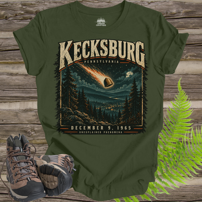 Kecksburg UFO Fireball T-Shirt – Vintage 1965 Pennsylvania Alien Encounter Graphic Tee