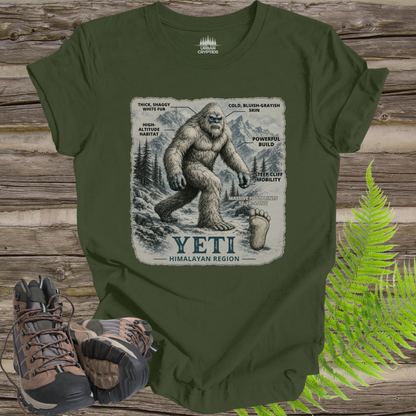 Himalayan Yeti Tee | Hominid Series Cryptid Field Guide Shirt