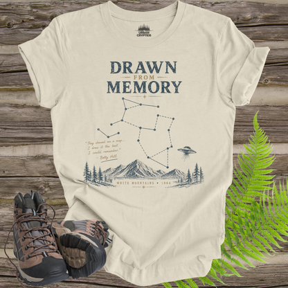 Drawn From Memory Shirt | Betty Hill UFO Encounter Tee | White Mountains 1964 | Vintage Alien Mystery Shirt