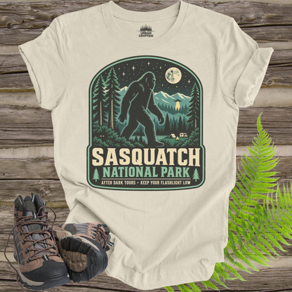 Sasquatch National Park T-Shirt – Vintage Bigfoot Camping Graphic Tee