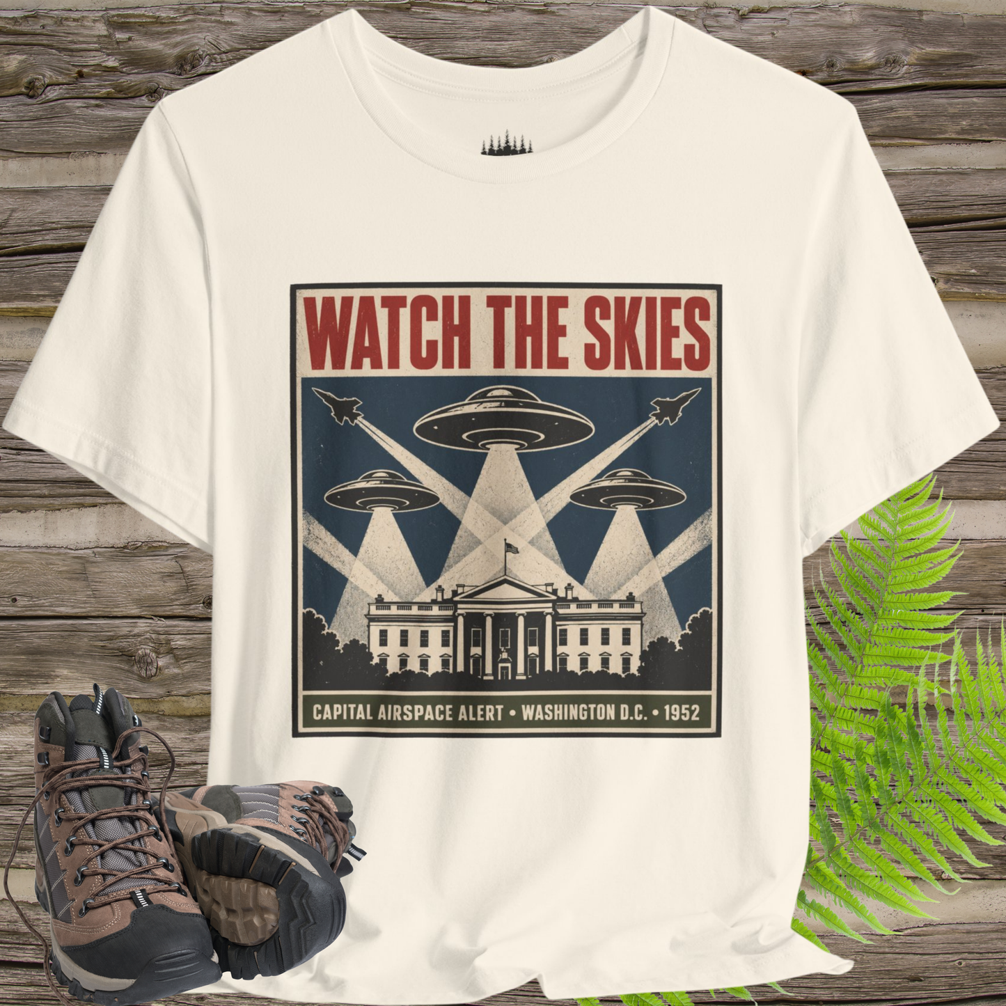 Watch the Skies UFO T-Shirt – 1952 Washington Airspace Alert