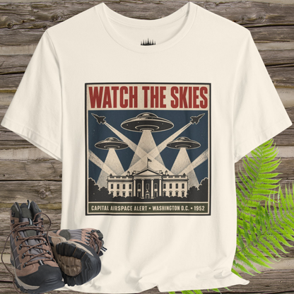 Watch the Skies UFO T-Shirt – 1952 Washington Airspace Alert
