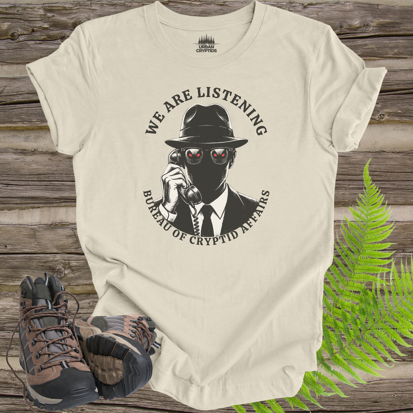 We Are Listening – Bureau of Cryptid Affairs Tee