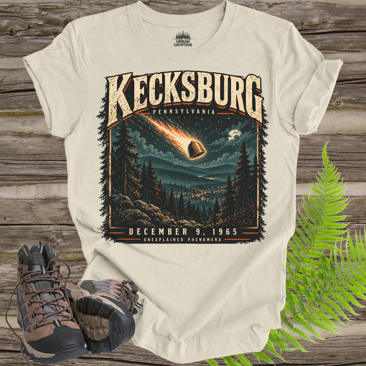 Kecksburg UFO Fireball T-Shirt – Vintage 1965 Pennsylvania Alien Encounter Graphic Tee