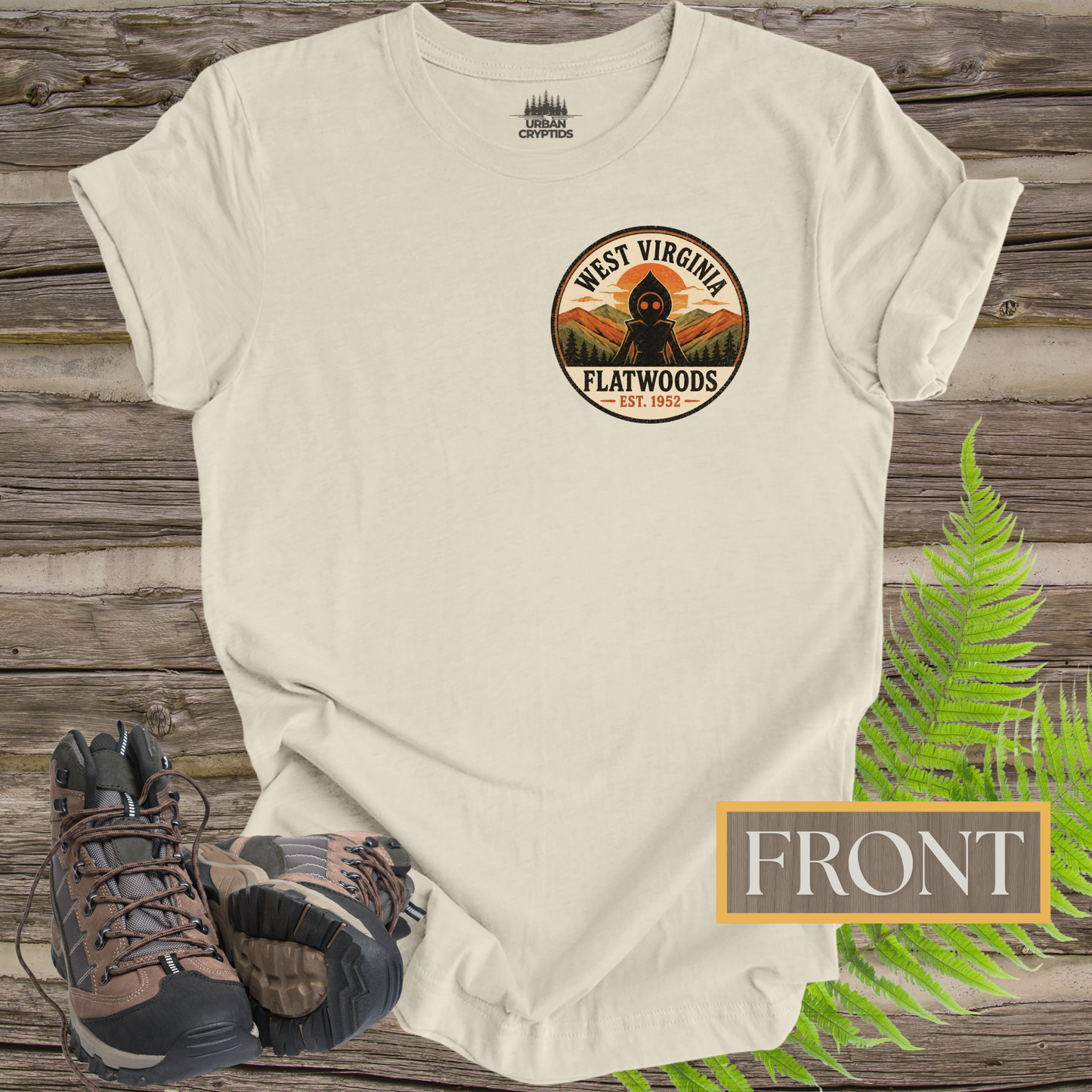 Take Me Home Flatwoods | West Virginia Flatwoods Monster Front & Back T-Shirt