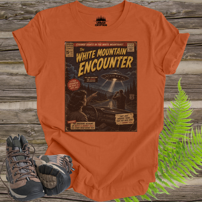 White Mountain Encounter Comic Tee | Betty & Barney Hill UFO Shirt | Vintage Sci-Fi Comic Cover | 1961 New Hampshire Alien Encounter