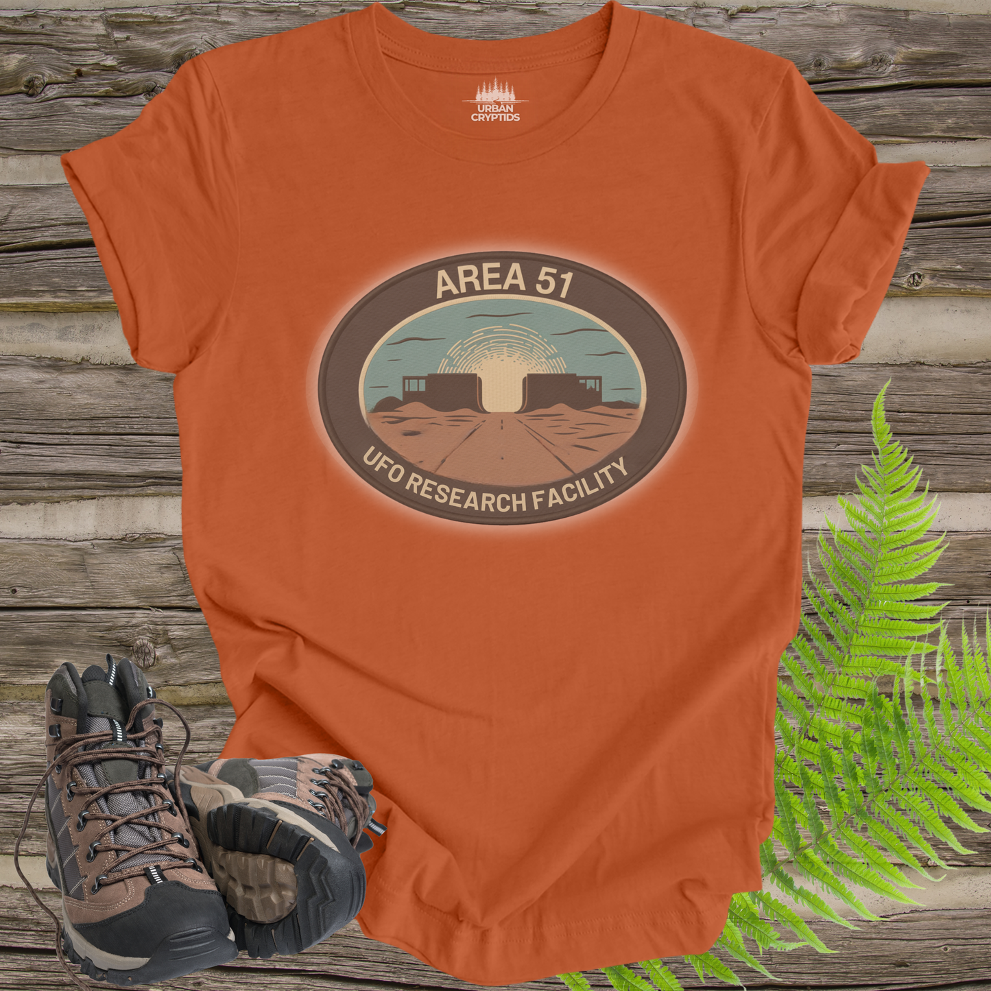 Area 51 UFO Research Facility Shirt – Retro Nevada UFO & Alien Graphic Tee, Conspiracy Humor Unisex T-Shirt