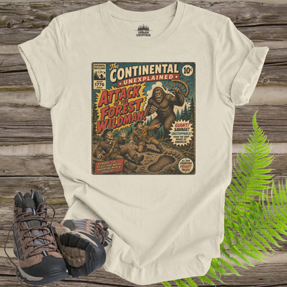 Attack of the Forest Wildman | Vintage Cryptid Comic Book T-Shirt