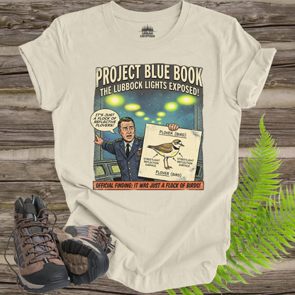 Project Blue Book: The Lubbock Lights Exposed! UFO Comic T-Shirt
