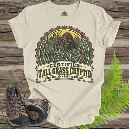 Certified Tall Grass Cryptid T-Shirt – Vintage Bigfoot Grassman Graphic Tee