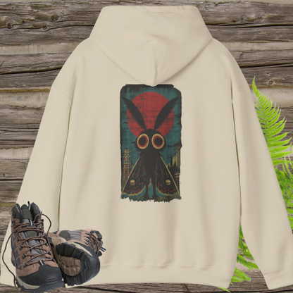 Mothman Vintage Poster Hoodie | Cryptid Graphic Hoodie – Urban Cryptids