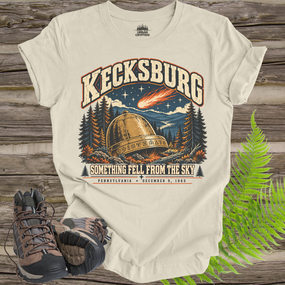 Kecksburg UFO Incident T-Shirt – Vintage Pennsylvania 1965 Alien Crash Graphic Tee