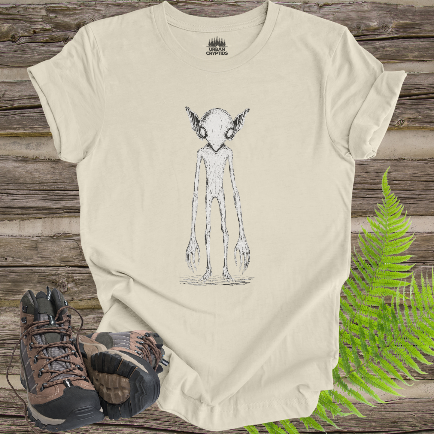 Kelly-Hopkinsville Witness Sketch | 1955 Kentucky Goblin Minimalist T-Shirt