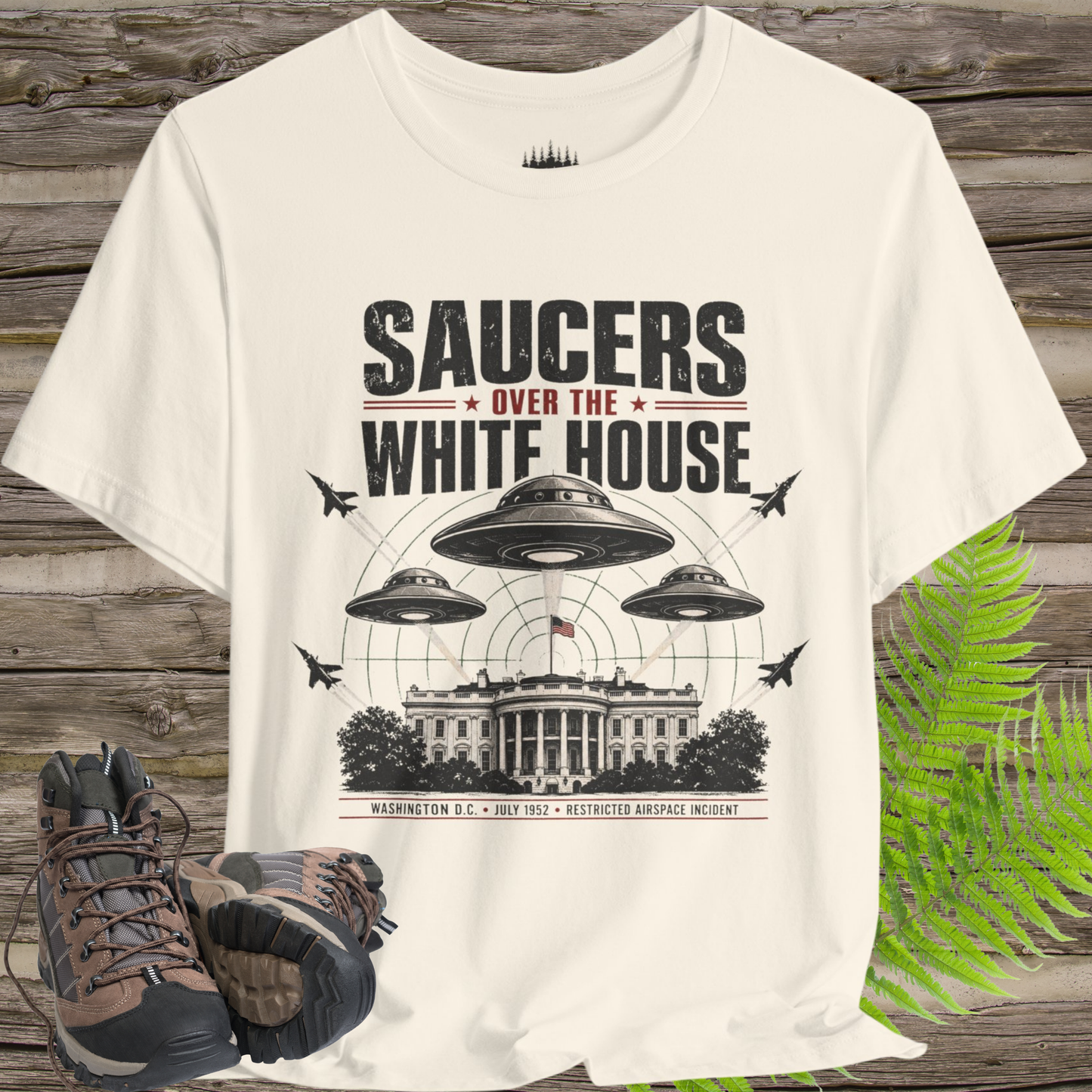 Saucers Over the White House T-Shirt – 1952 Restricted Airspace Incident
