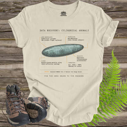Cigar-Shaped UFO Tee – UAP Recovery File Shirt