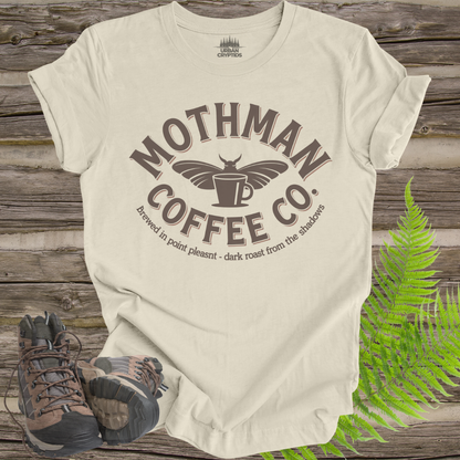 Mothman Coffee Co. Tee – Dark Roast from the Shadows