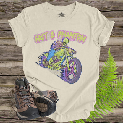 Fast & Phantom Ghost Rider T-Shirt – Paranormal Cryptid Biker Tee
