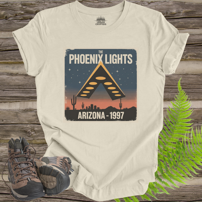 Phoenix Lights 1997 UFO T-Shirt – Arizona Alien & Cryptid Sighting Tee