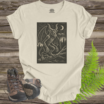 Jersey Devil T-Shirt – Pine Barrens Cryptid Woodcut Tee