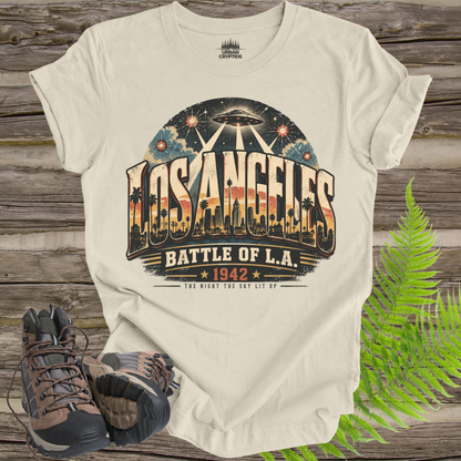Los Angeles UFO T-Shirt – Battle of L.A. 1942 Vintage California Tee