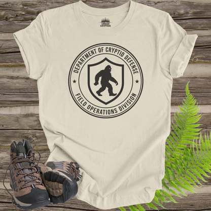 Department of Cryptid Defense T-Shirt | Bigfoot Field Operations Division Graphic Tee