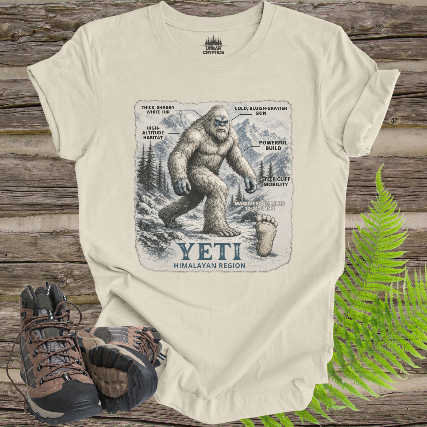 Himalayan Yeti Tee | Hominid Series Cryptid Field Guide Shirt