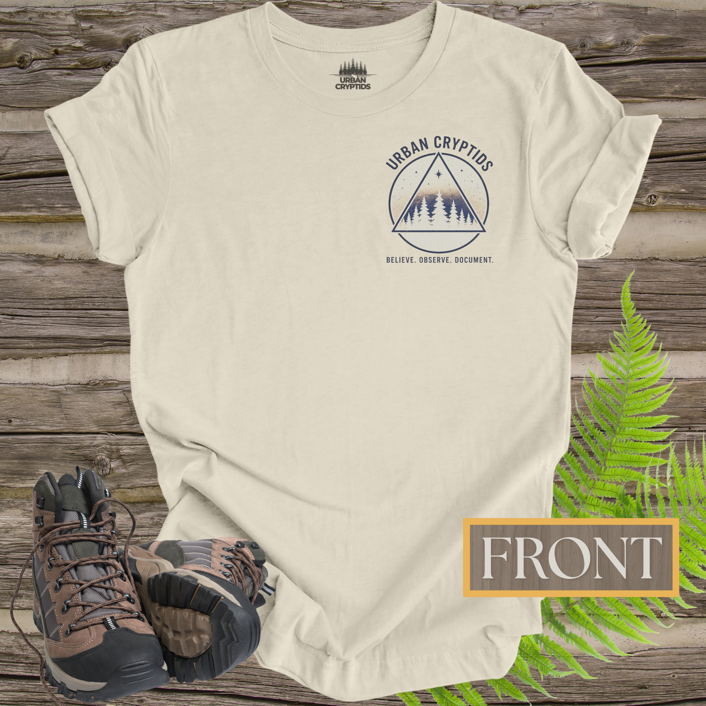 Alaska Triangle Kushtaka Research Unit T-Shirt | Tlingit Lore Cryptid Back Print Tee