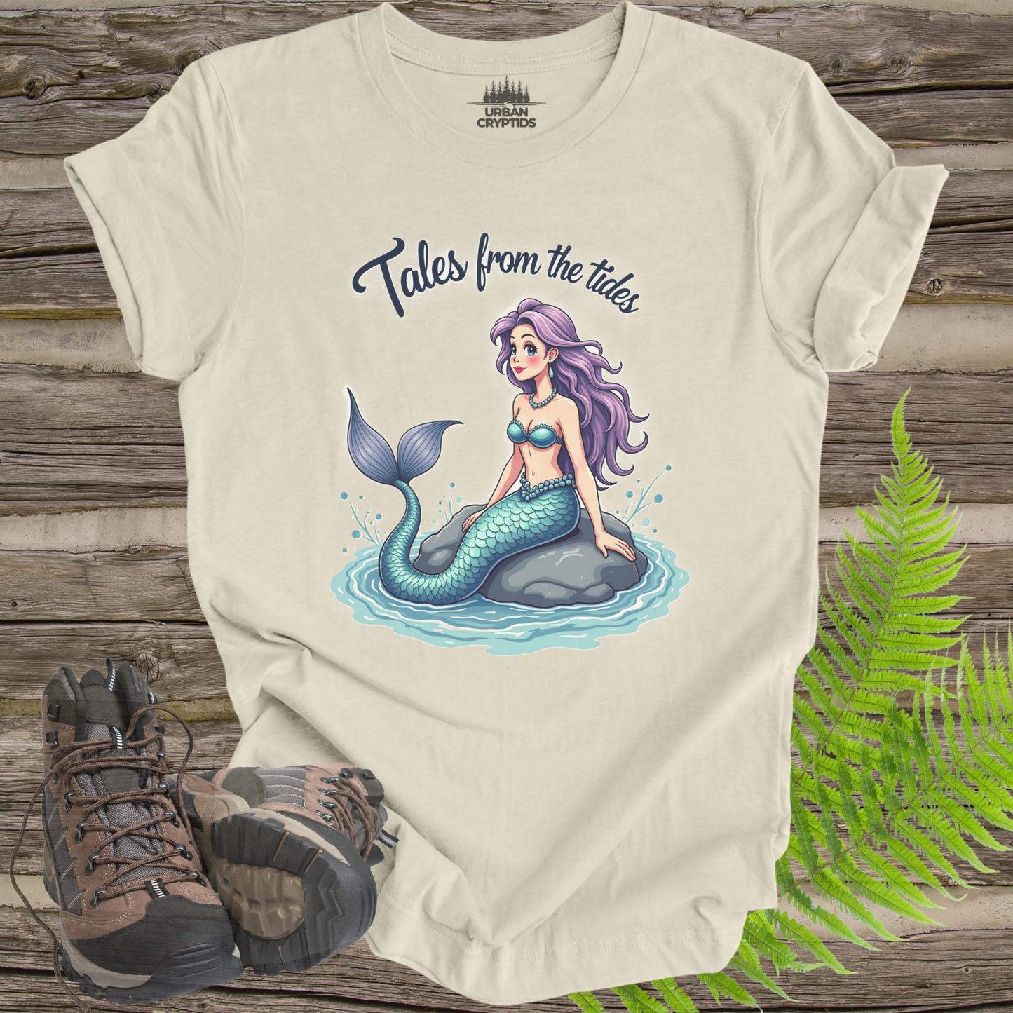 Mermaid Shirt – “Tales From the Tides” Cute Ocean Graphic Tee