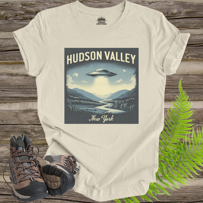 Hudson Valley New York UFO Poster Shirt – Vintage Travel Print Graphic Tee