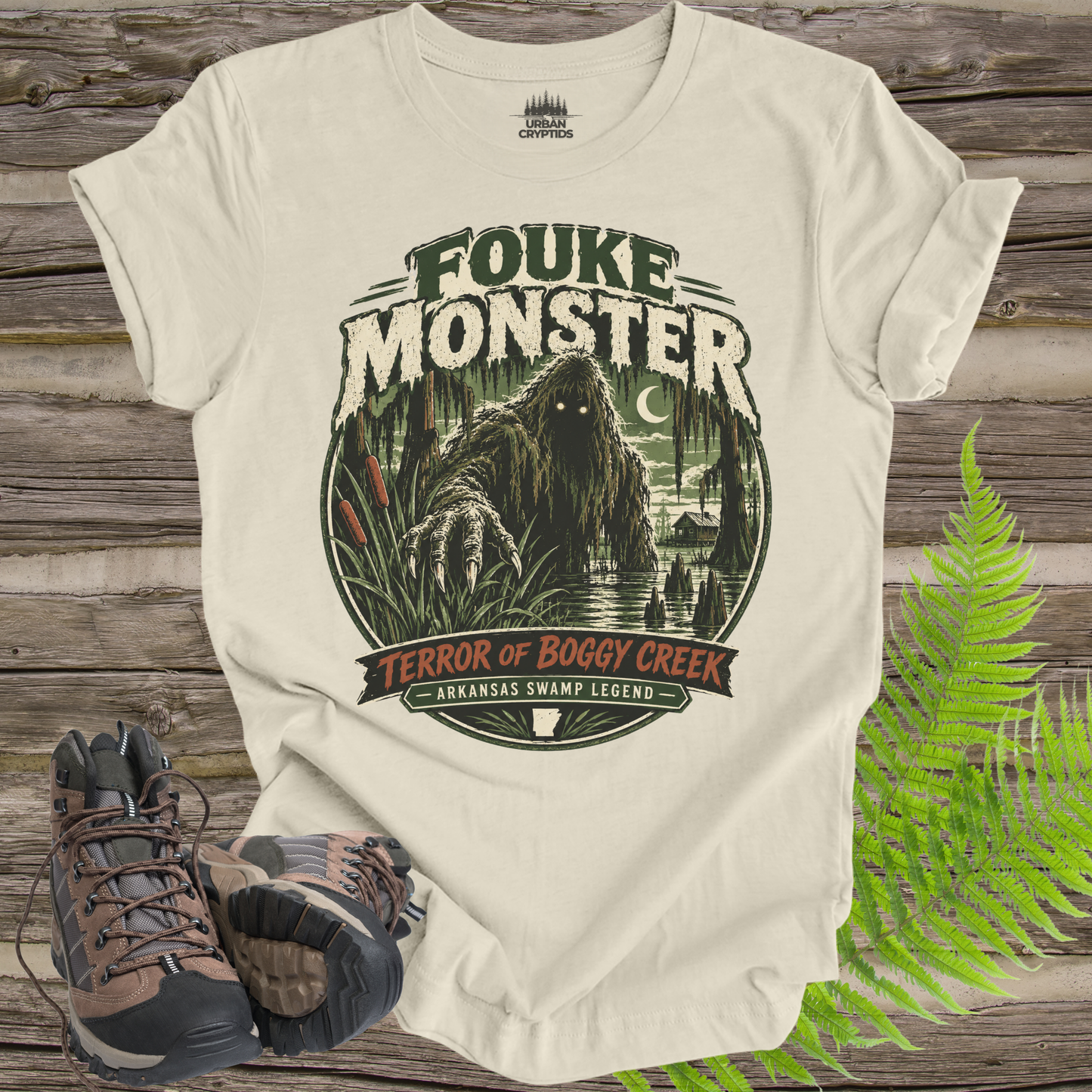 Fouke Monster T-Shirt – Boggy Creek Arkansas Cryptid Shirt