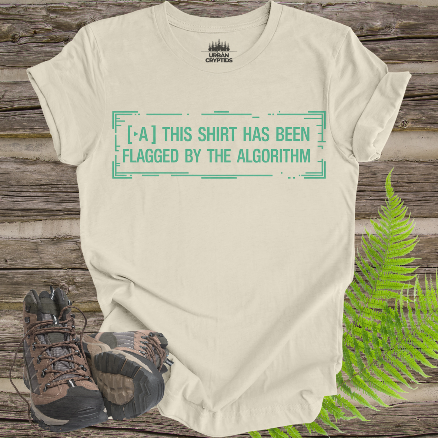 Flagged by the Algorithm T-Shirt | Funny Tech & Conspiracy Tee – Urban Cryptids