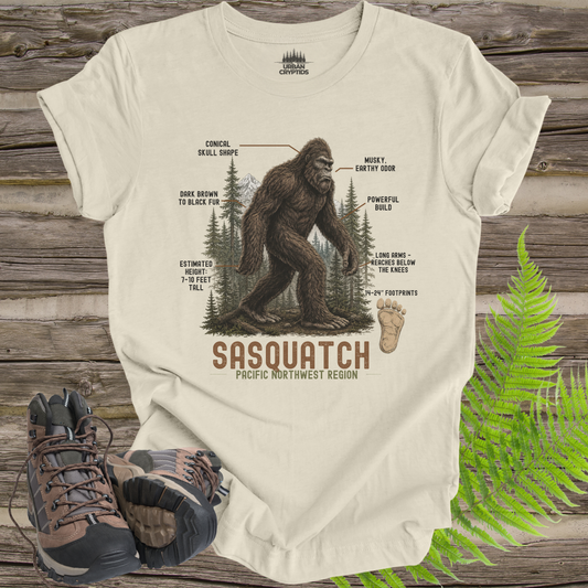 Pacific Northwest Hominid Study Tee | Sasquatch Characteristics Field Guide