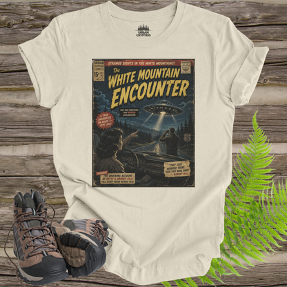 White Mountain Encounter Comic Tee | Betty & Barney Hill UFO Shirt | Vintage Sci-Fi Comic Cover | 1961 New Hampshire Alien Encounter