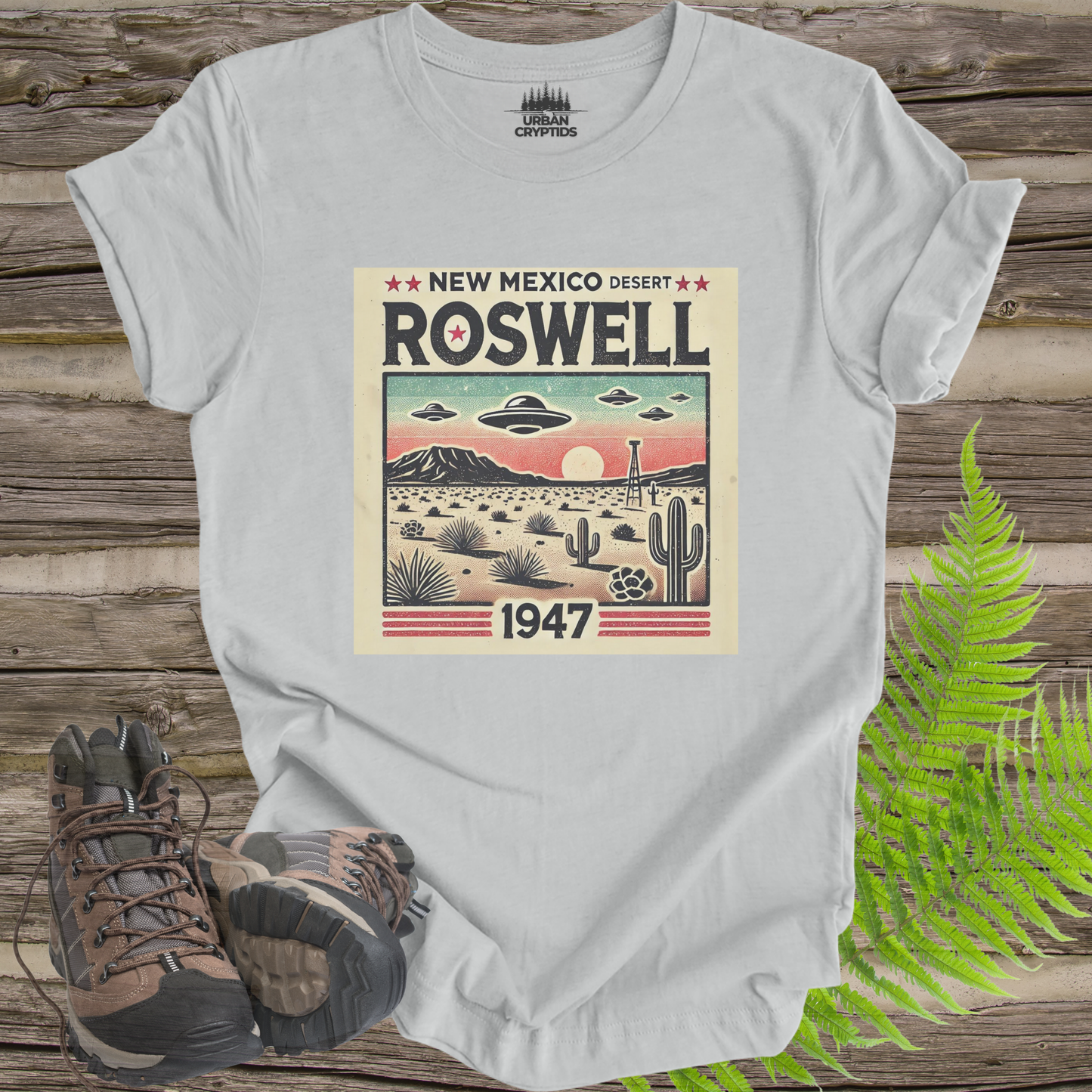 Vintage Roswell New Mexico Shirt | 1947 UFO Crash Graphic Tee | Retro Sci-Fi Unisex