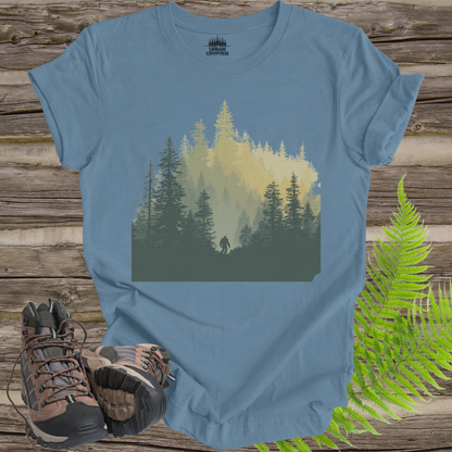 Wildman Chronicles: Into the Mist | Ape Canyon 1924 Bigfoot T-Shirt