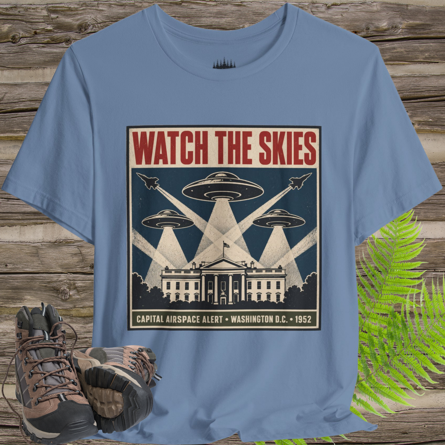 Watch the Skies UFO T-Shirt – 1952 Washington Airspace Alert