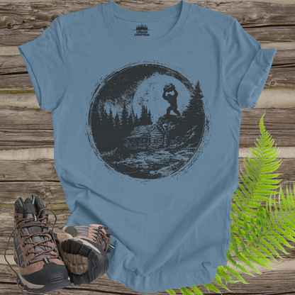Wildman Chronicles: Moonlit Watcher | Ape Canyon 1924 Bigfoot T-Shirt