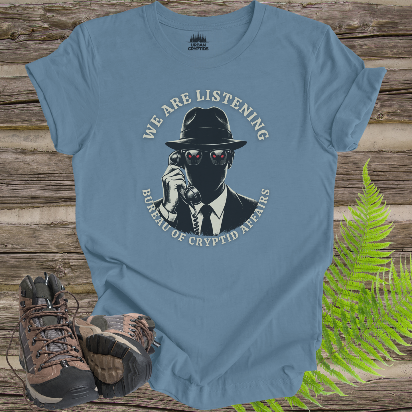 We Are Listening – Bureau of Cryptid Affairs Tee