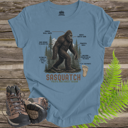 Pacific Northwest Hominid Study Tee | Sasquatch Characteristics Field Guide