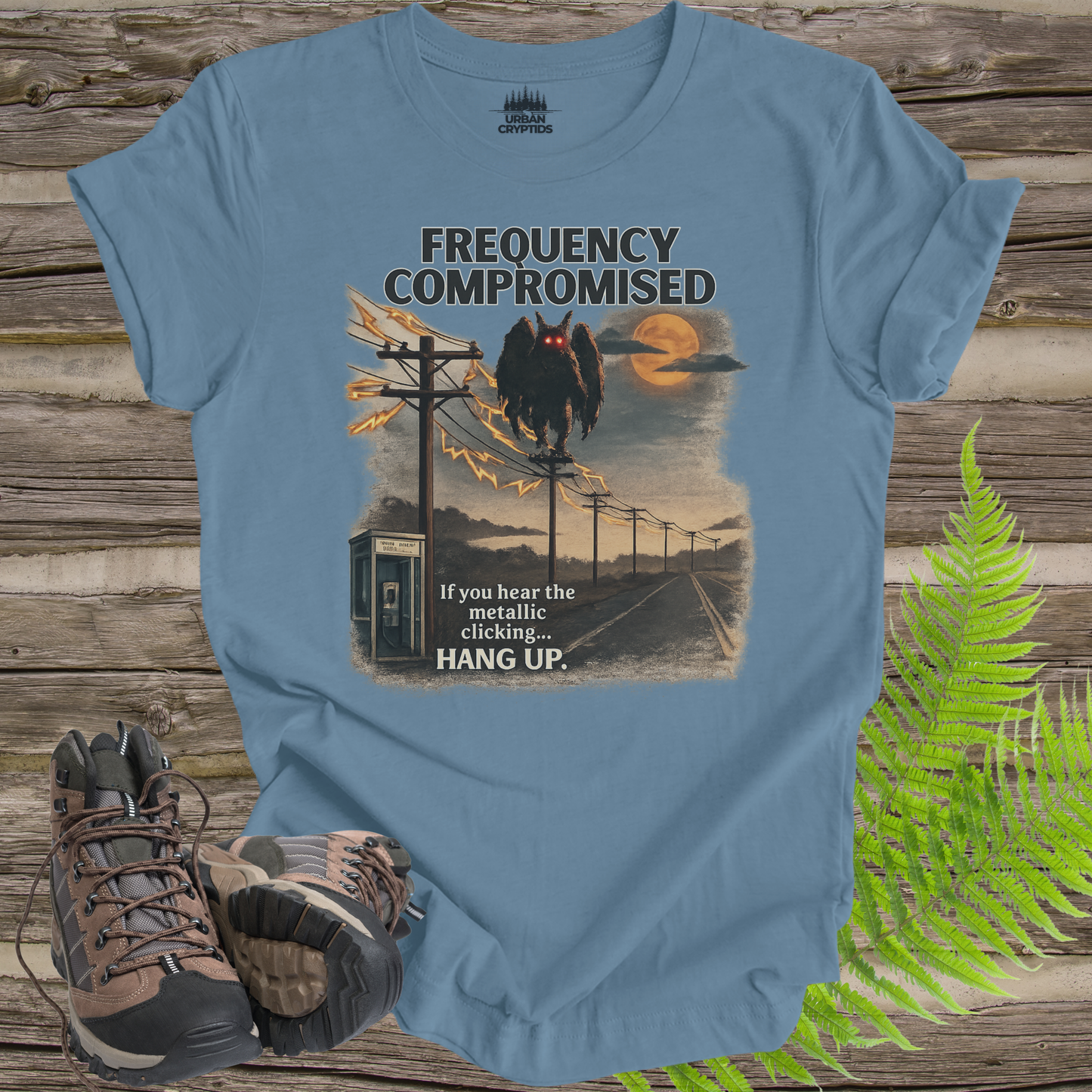 Frequency Compromised Mothman Tee