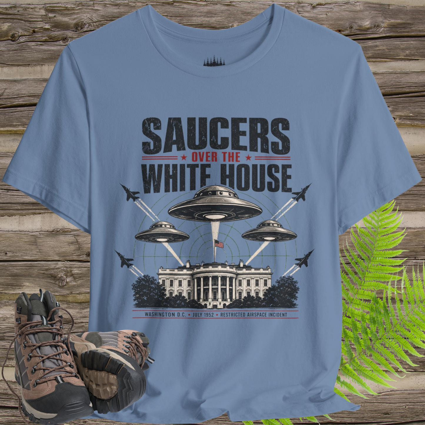 Saucers Over the White House T-Shirt – 1952 Restricted Airspace Incident