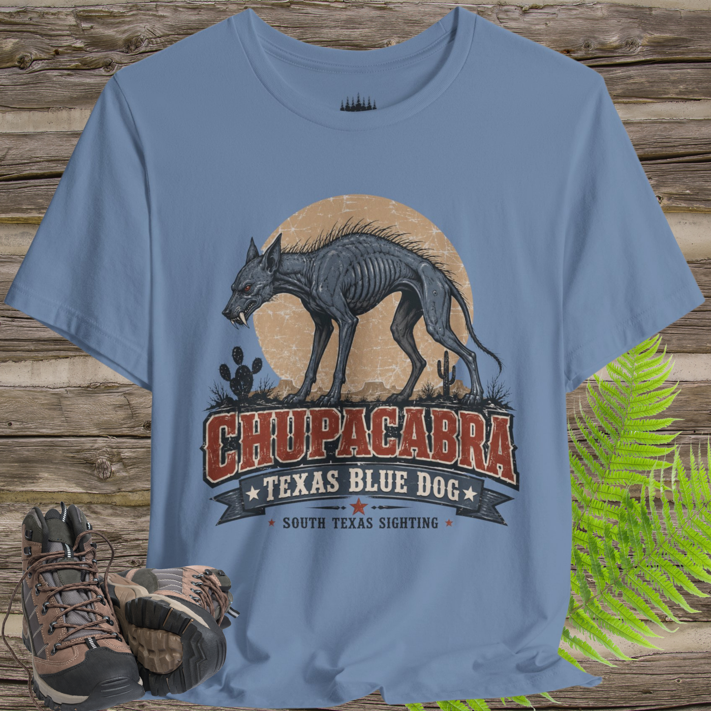 Chupacabra Texas Blue Dog T-Shirt